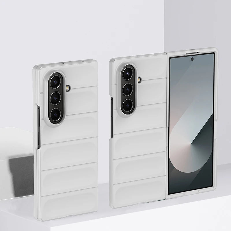 Candy Color Fingerprint Pattern Hard PC Back Cover Protective Phone Case for Samsung Galaxy Z Fold 8 Ultra Z Fold 7 Z Fold 6 Z Fold 5