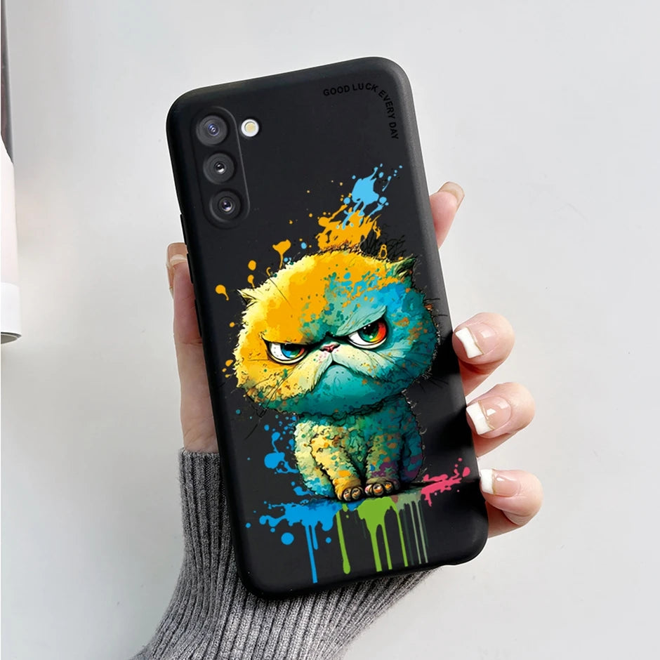 Mobilie Phone Case For Samsung Galaxy Note10 Cute Cartoon Soft Silicone Back Cover For Samsung Galaxy Note 10 Phone Case Bumpers