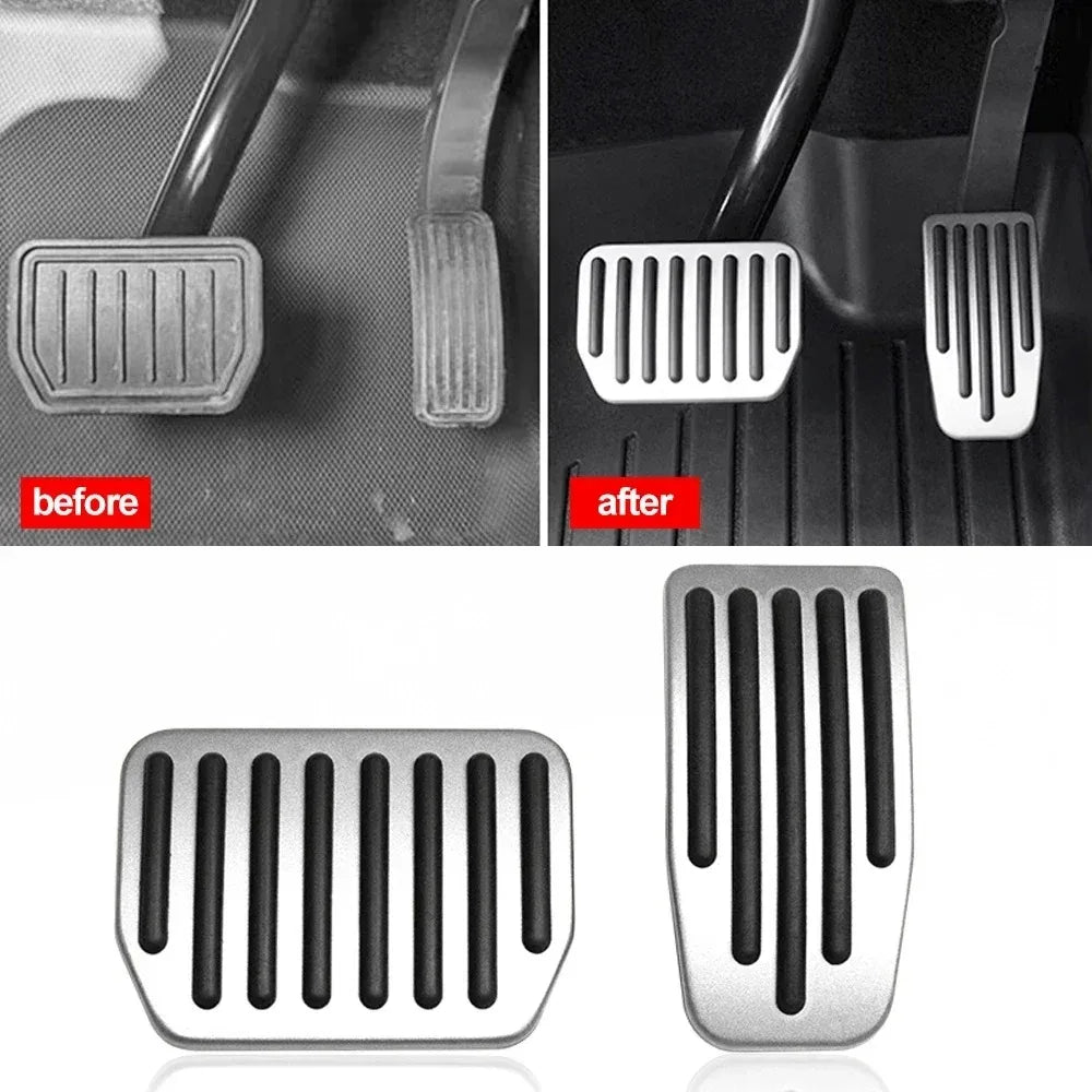 For Tesla Model Y 3 Highland Upgrade Foot Pedal Pads Cover Non-slip Accelerator Brake Rest Performance Aluminum Mats Accessories