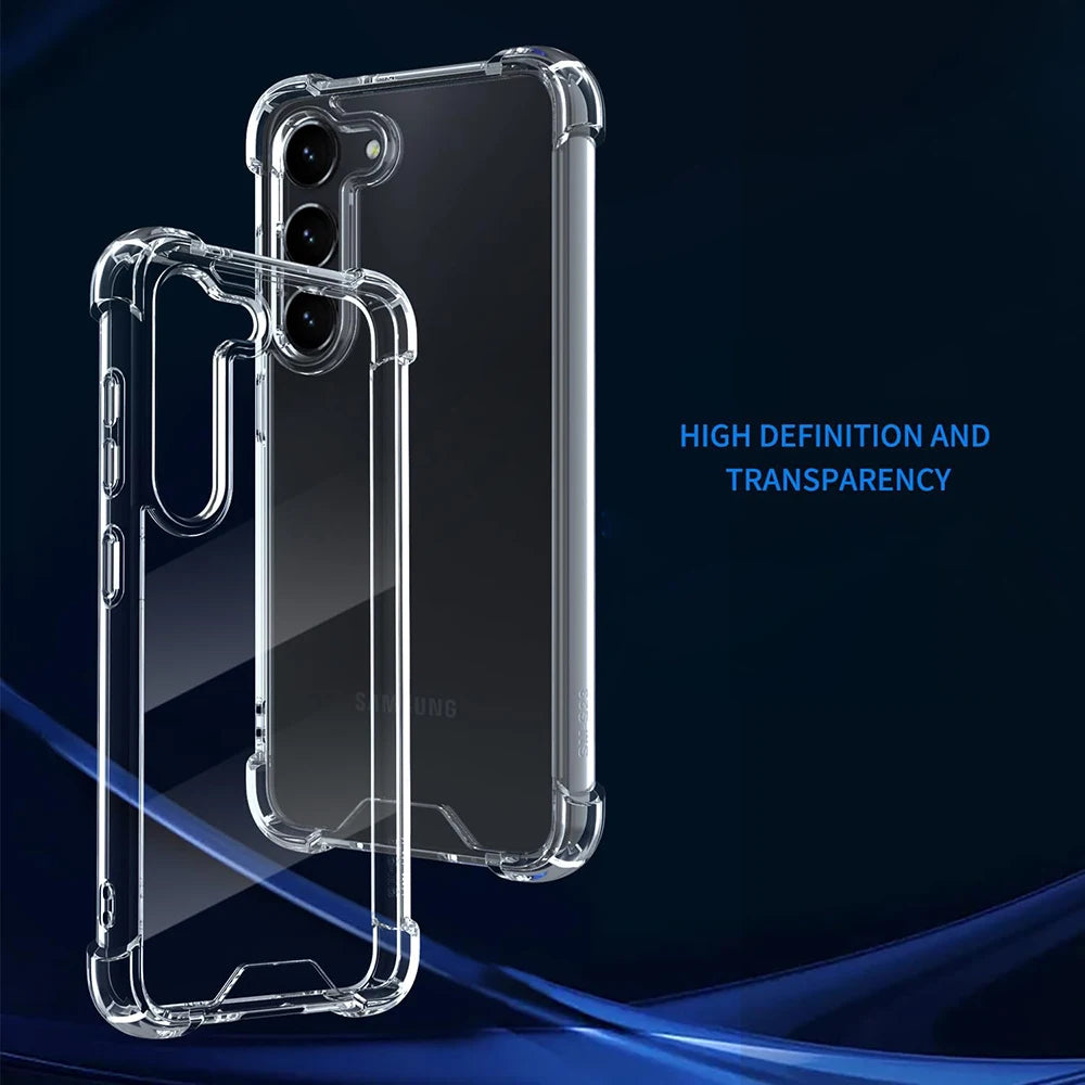 Shockproof Case For Samsung Galaxy S8 S9 S10 Lite S20 FE S21 S22 S23 S24 Plus Ultra Silicone Clear Soft Cover