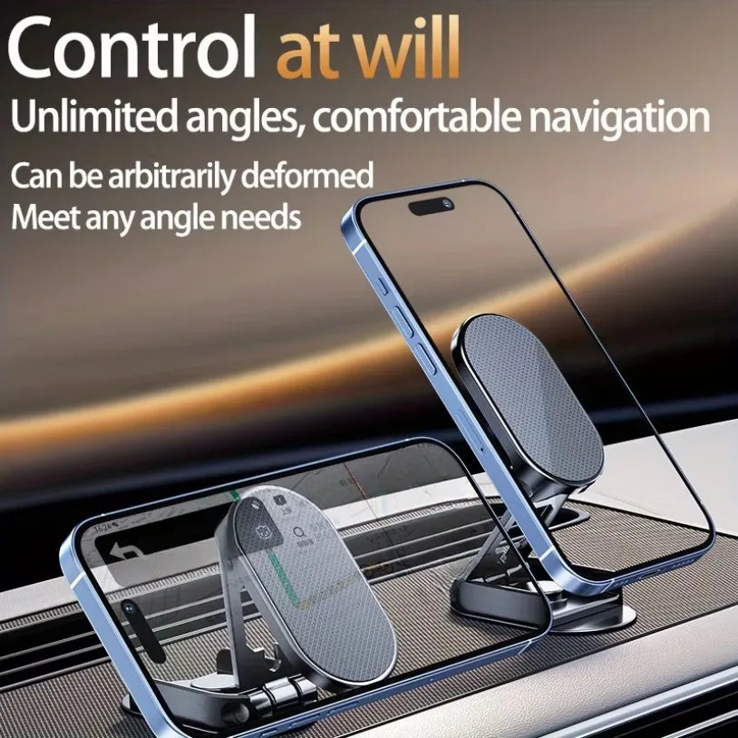 360° Rotation Magnetic Car Phone Holder Stand Adjustable MINI GPS Mount in Car Dashboard For iPhone 16-12 Samsung Xiaomi Bracket