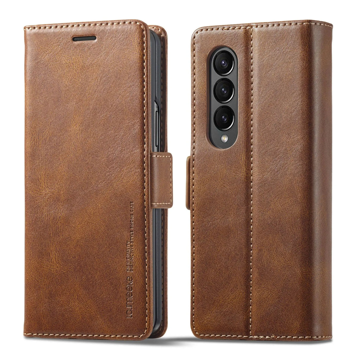 Business Leather Case For Samsung Galaxy Z Fold 8 Ultra 7 6 5 4 3 Z Fold7 Magnetic Flip Protective Card Solt Wallet Phone Cover