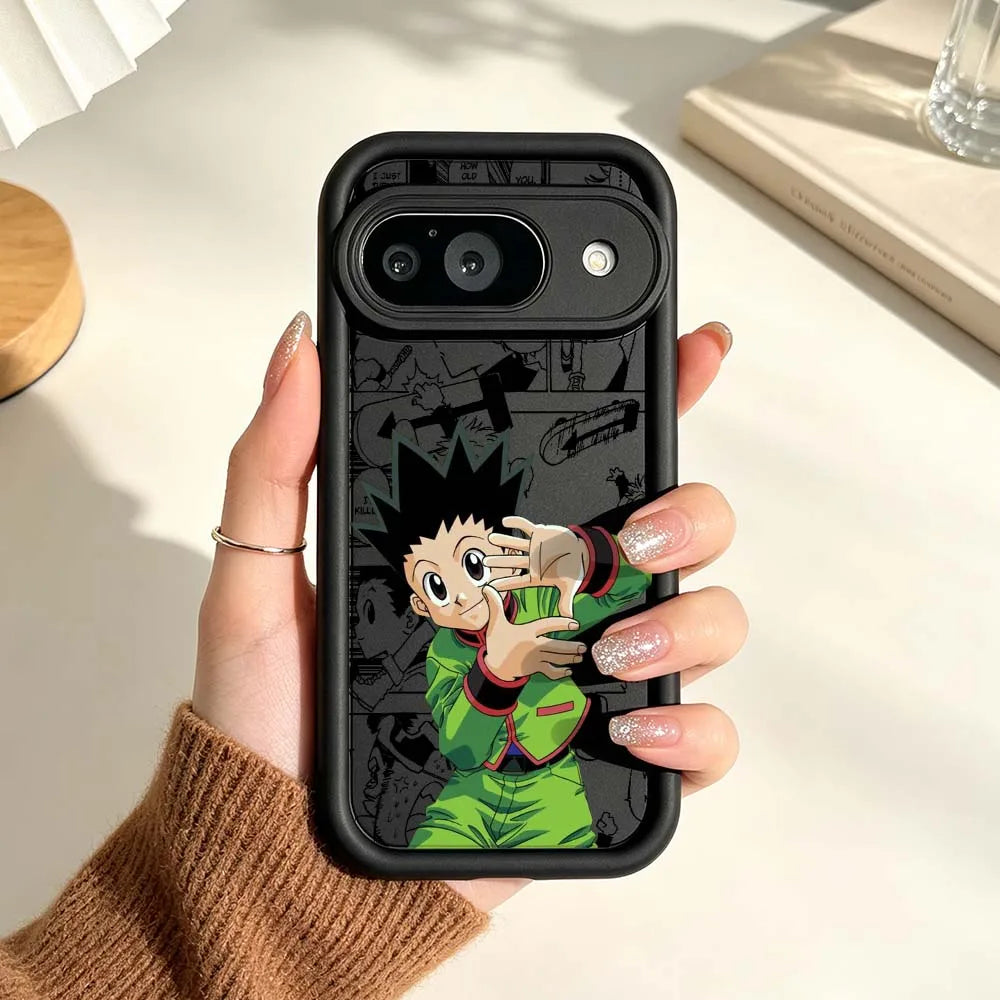 Anime Killua Hunter x Hunter For Google Pixel 10 9 8A 8 7 7A Pro XL 5G Eye Ladder Soft Silicon Shockproof Cover Phone Case