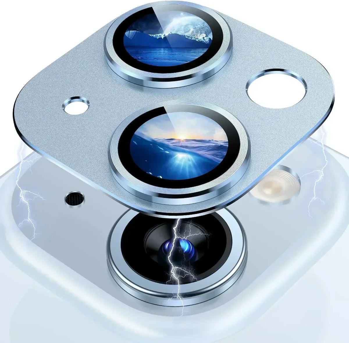 Titanium Black Metal Glass Camera Lens Screen Protector, Protection Cover For IPhone 15 16Pro Max, 14 Plus, 16, 15 Pro, 14Pro