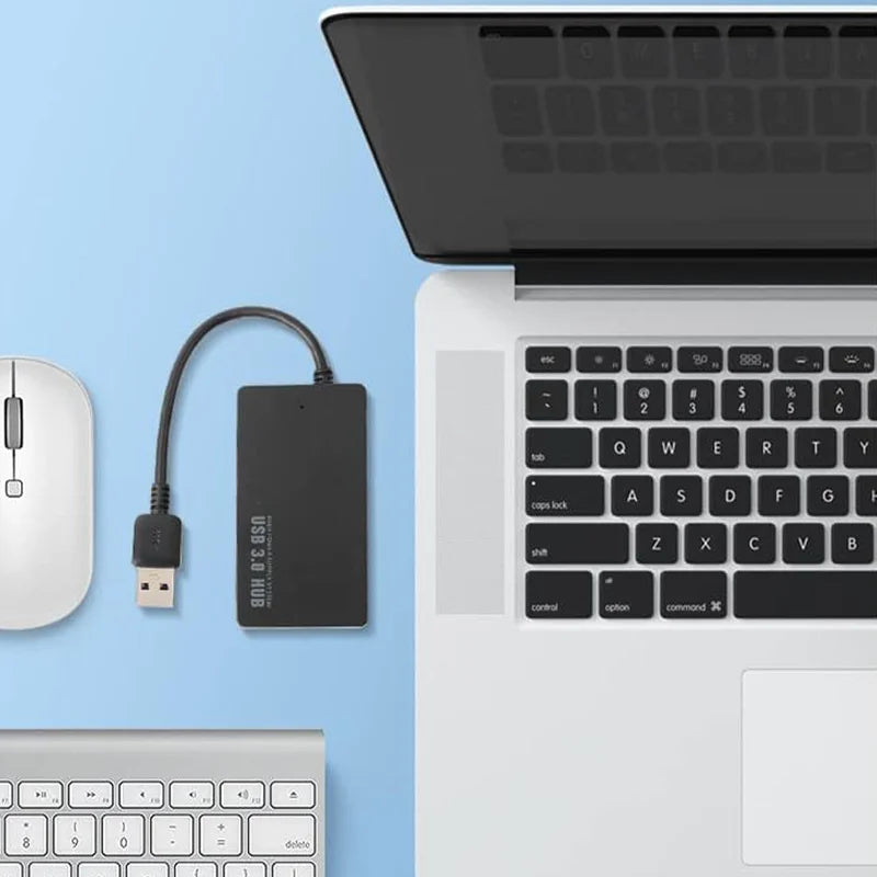 High speed USB3.0 Hub, Ultra Slim 4 Port Multi Splitter Extension Expansion Adapter Cable For PC Laptop, Desktop, Printer