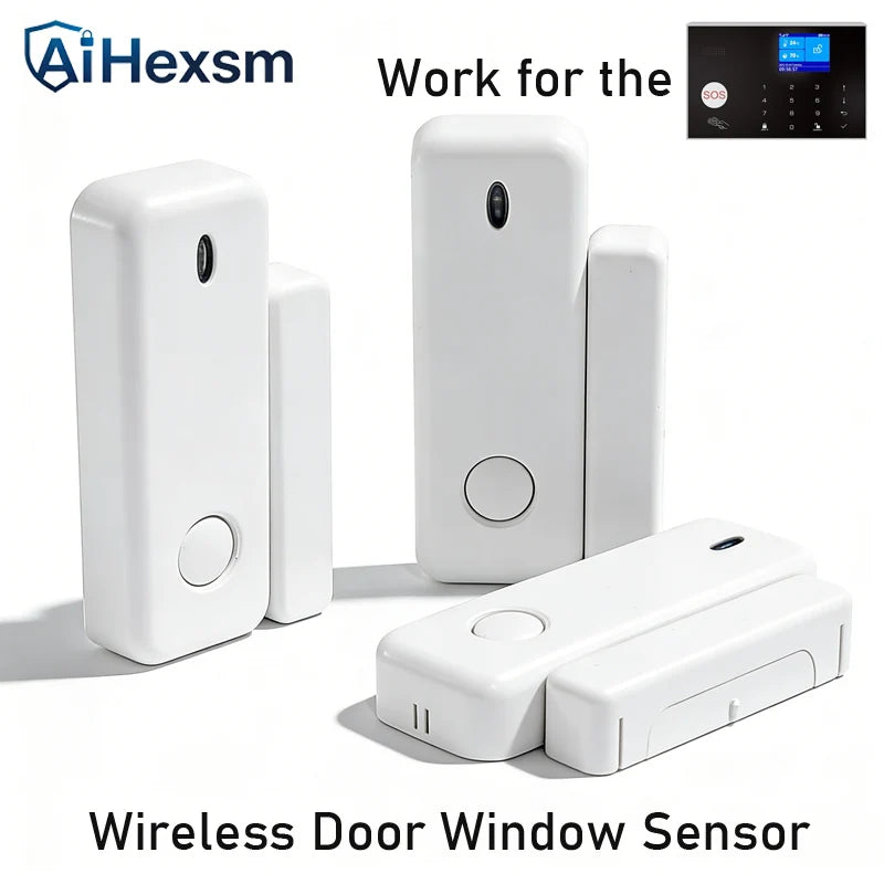 Door Sensor 433MHz Wireless Smart Alarm Security System Switch Signal Window Door Connect to GSM WIFI G30 G12 PG103 Alarm Host