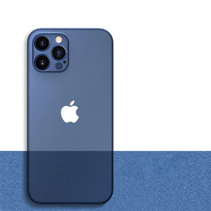 For Iphone 11 12 13 14 15 16 17 Air plus Pro Max Mini X Xr XsMax 0.2MM Thickness Slim Cover Cases Ultra Thin Matte Phone PP Case