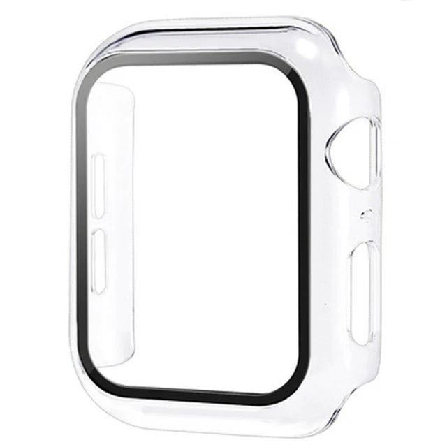 Glass+Cover For Apple Watch case11 10 9 8 7 6 SE 5 Ultra Accessorie Screen Protector iWatch serie 44mm 40mm 49 41 45mm 42mm 46mm