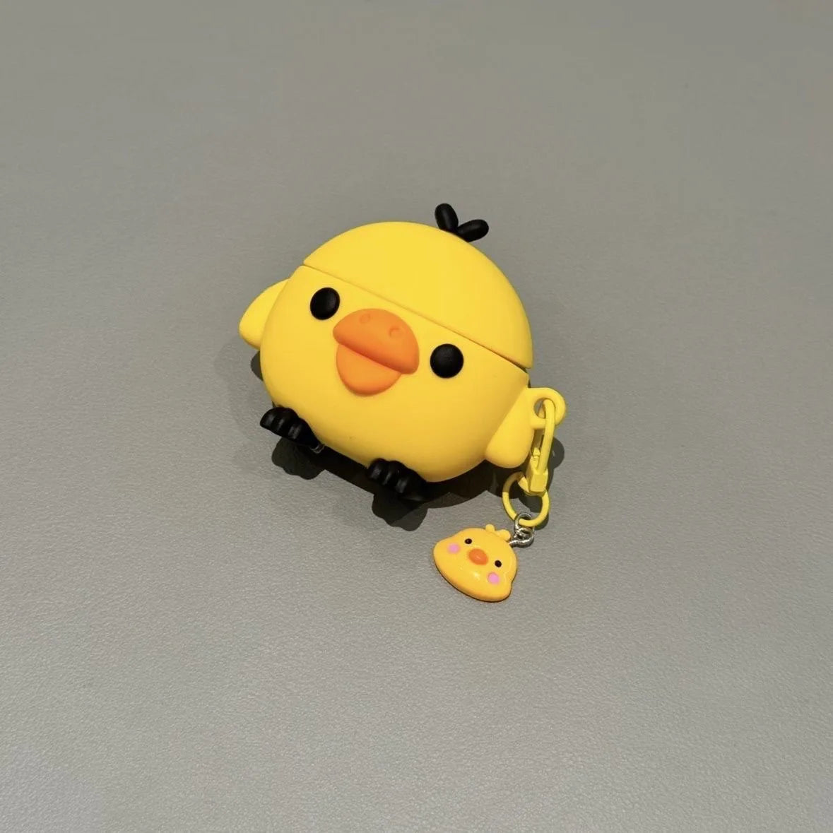 Kawaii 3D Yellow Chick AirPods Case Soft Silicone Shockproof Protective Cover Cute Cartoon Earphone Case For AirPods Pro 2/3/4