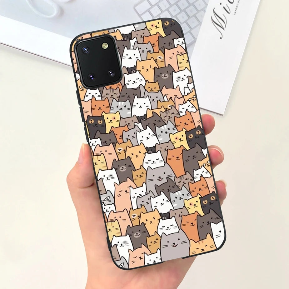 For Samsung Galaxy Note10 Lite Case SM-N770F 6.7'' Popular Candy Painted Cover Soft TPU Phone Case For Samsung Note 10 Lite Bags