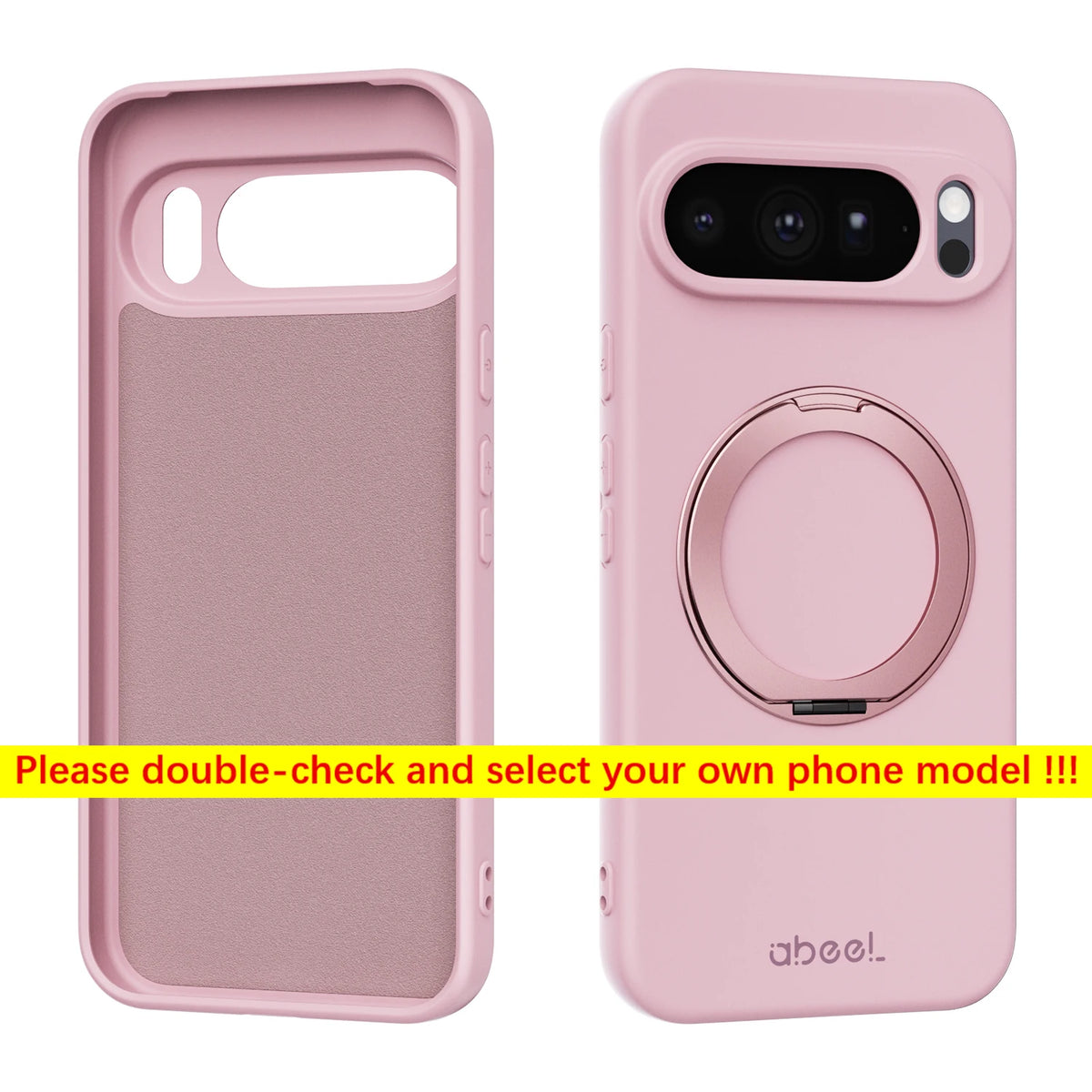 For Google Pixel 11 10 9 Pro XL 10a 9a Phone Case 360° Rotate Magnetic Holder Luxury Skin Friendly Feel Silicone Stand Covers