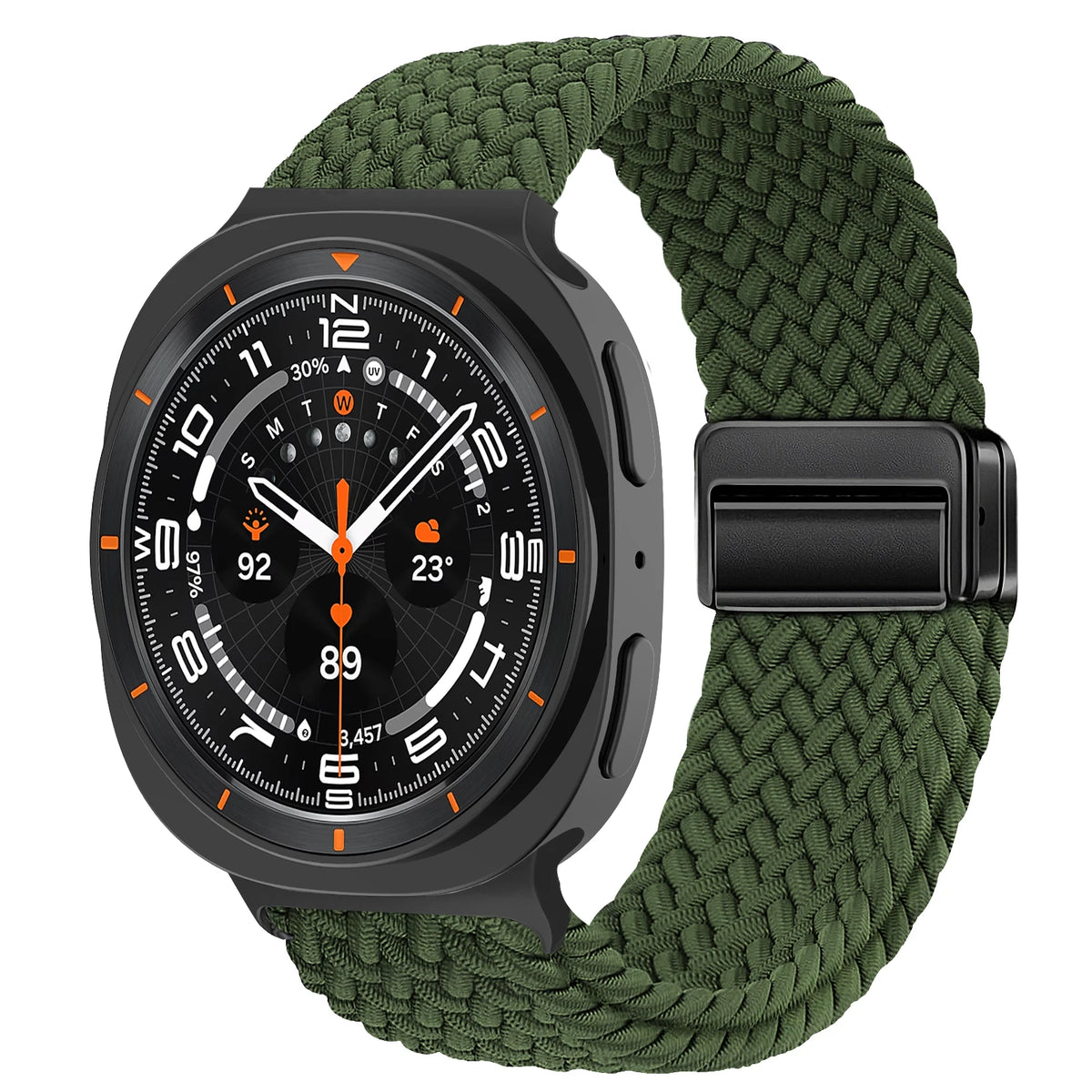 Magnetic Braided Band For Samsung Galaxy Watch 9 8 Strap 44mm 40mm Nylon Bracelet Correa Pulseira Galaxy Watch 8 Classic 46mm