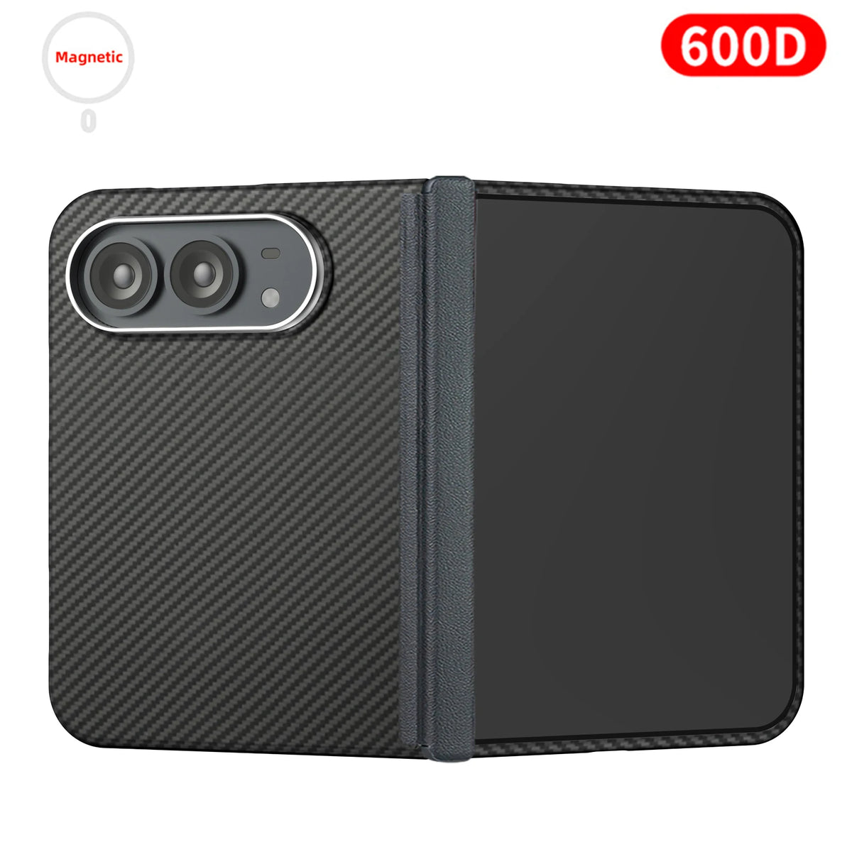 Suitable for iphone duo case,carbon fiber Kevlar aramid fiber hard shell,lightweight magnetic Slim light black cover premium