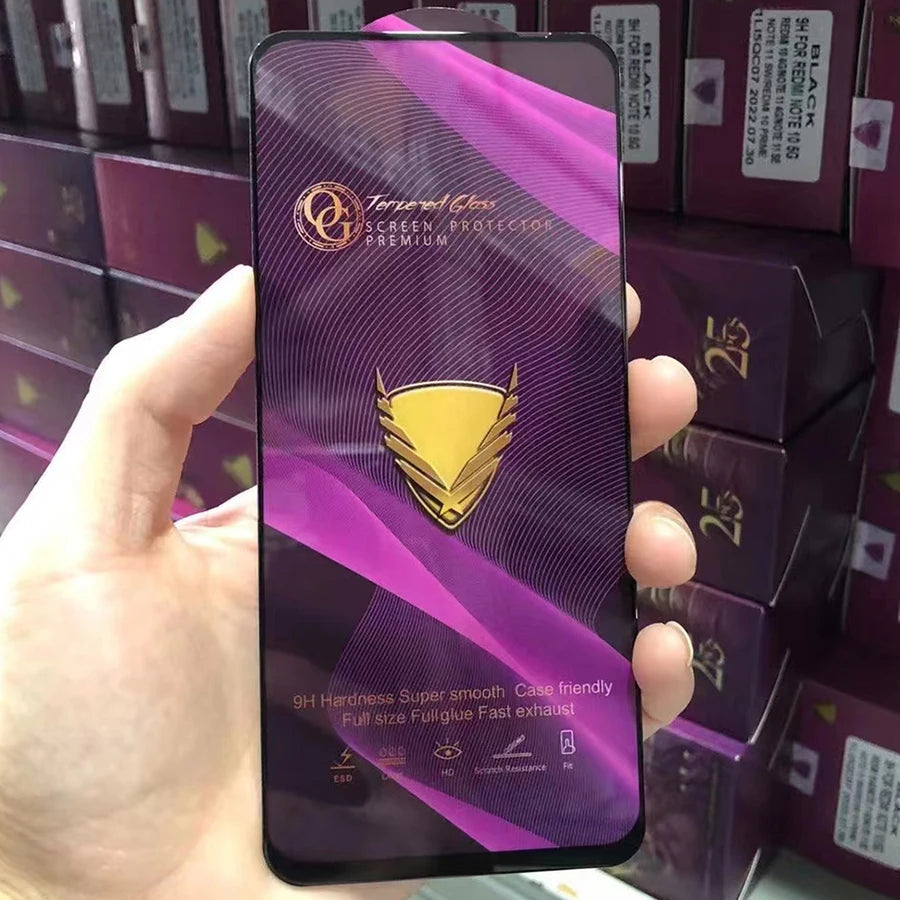3pcs OG Tempered Glass Full Cover 9H Premium Screen Protector Film For iPhone Duo 18 Pro Max 17 Air 17E 16 Plus 15 14 13