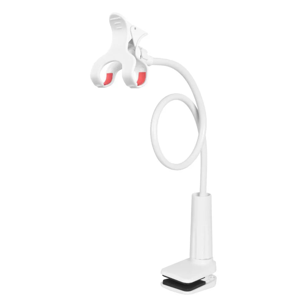 Lazy Bedside DesktopMobile Phone Clamp Bracket Flexible Long Arm Gooseneck Lazy Person Bracket With Handle Overhead Live Bracket
