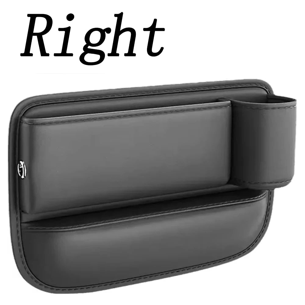 Car Seat Gap Water Cup Holder Leather Universal Crevice Side Storage Box Driver Front Auto Seat Gap Filler Organizer In the Car