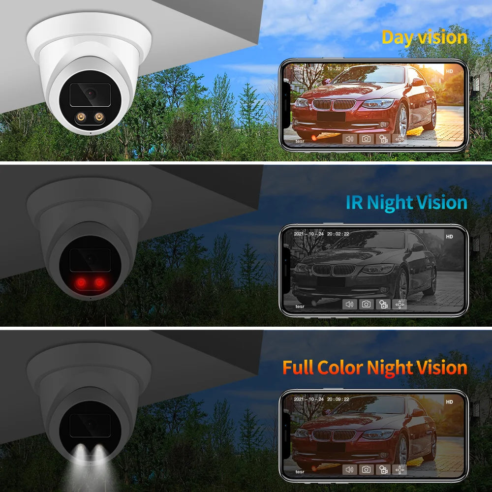 ASECAM 4K 8MP IP Camera Outdoor Audio POE H.265 Onvif Wide Angle 2.8mm AI Humanoid Detection Home CCTV Surveillance Camera