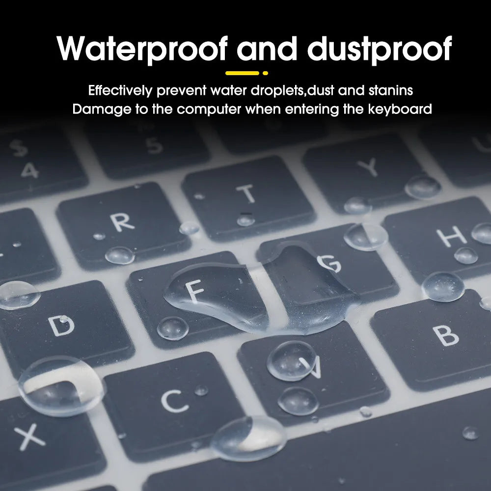 Universal Keyboard Protector Cover Skin for Laptop Notebook 13"-17" inch Silicone Waterproof Dustproof Keyboard Protector Skin