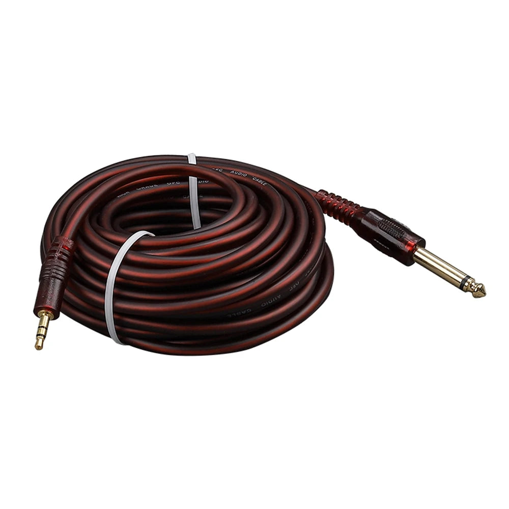 1 pcs 6.5 to 3.5 Jack Aux Cable Adapter for Speaker Guitar Amplifier TRS Audio Cable Jack 3.5mm to 6.5mm Audio Cable Auxiliar