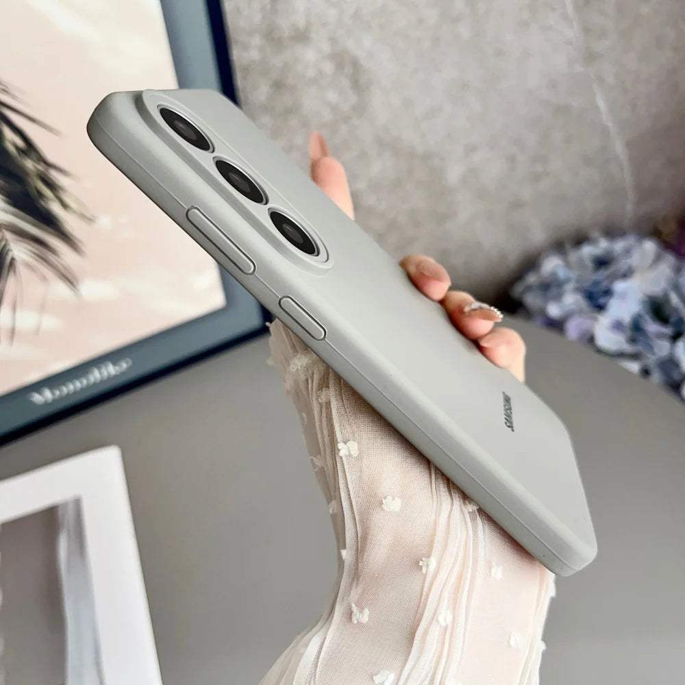 For Samsung Galaxy S26 S25 S26Plus S26Ultra Edge S24 S23 S22Ultra FE Case Soft Original Liquid Silicone Shockproof Phone Cover