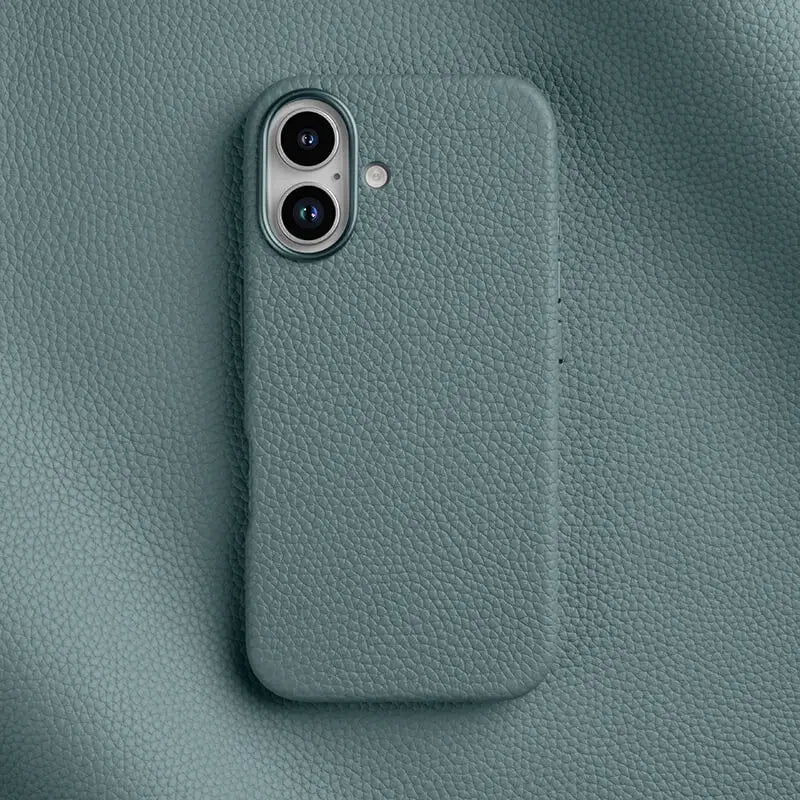 Melkco All-inclusive Genuine Leather Mobile Phone Case for IPhone 16 17 Plus with Magnetic Luxury Mobile Phone Protective Case