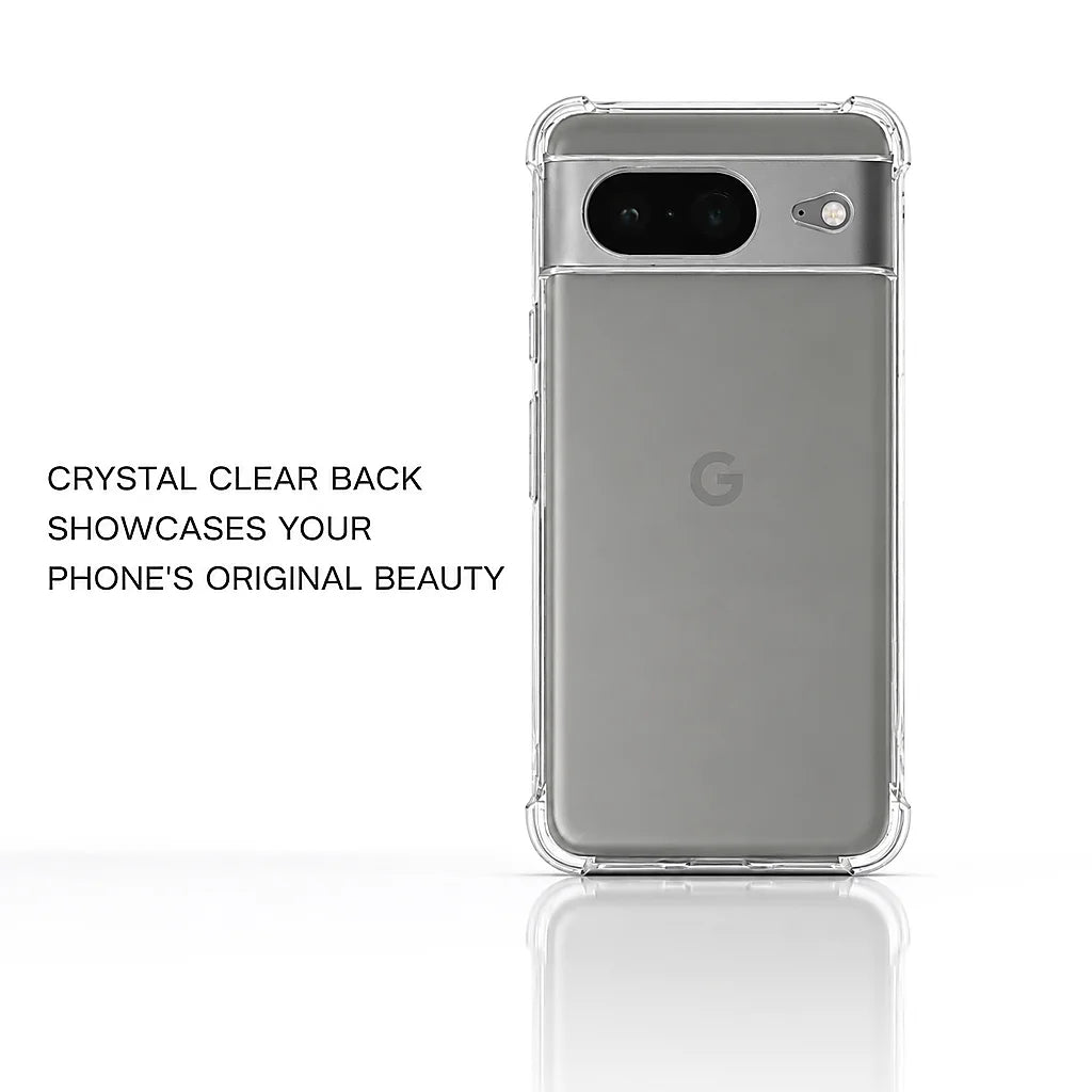 Non-slip Transparent Case For Google Pixel 11 10 9 8 7 6 Pro XL A 4G 5G Clear Shockproof Soft Cover