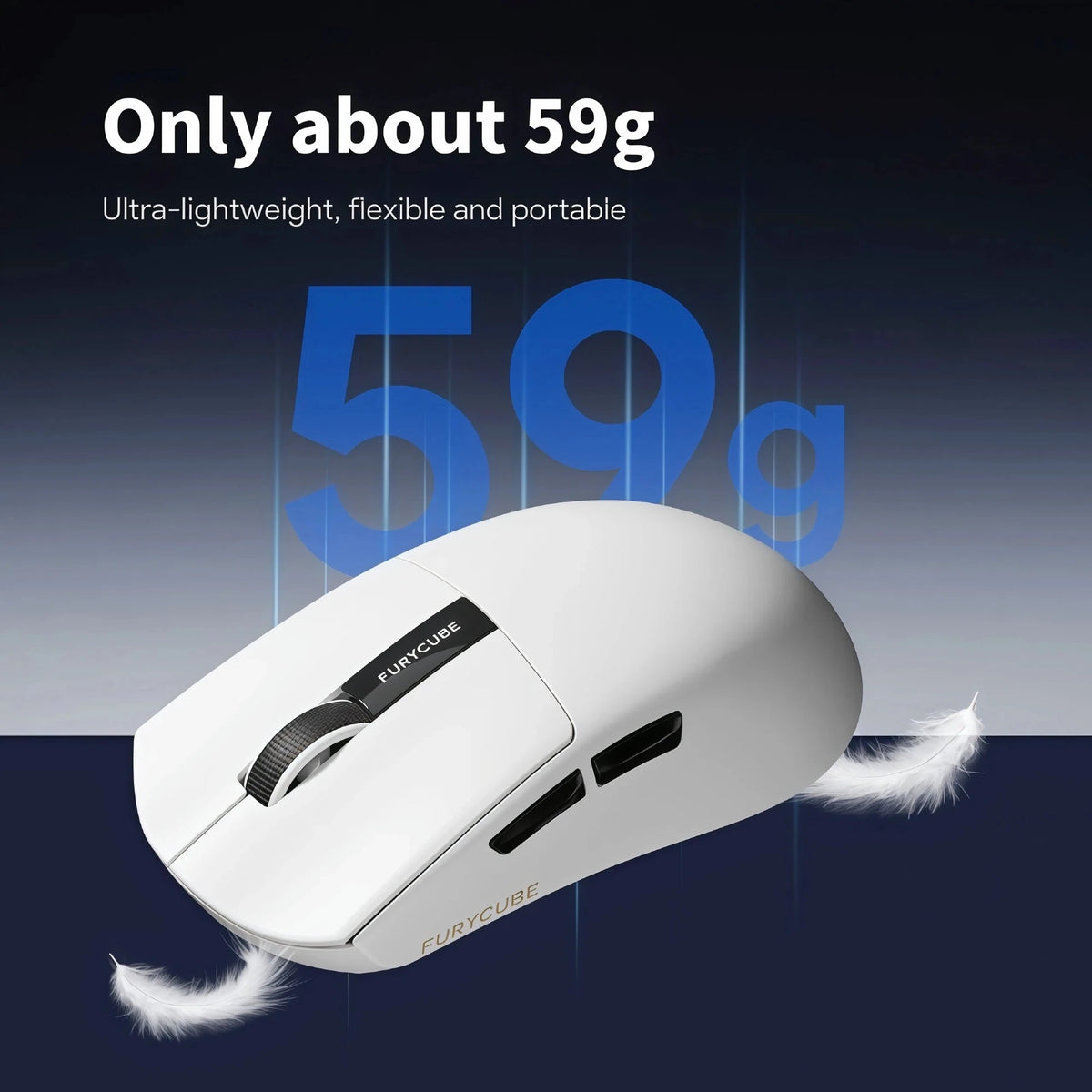 59g/64g Lightweight Wireless Gaming Mouse 12000DPI PAW3311 Triple Mode RGB Magnetic Charging Dock LED Display Rechargeable Gaming Mice