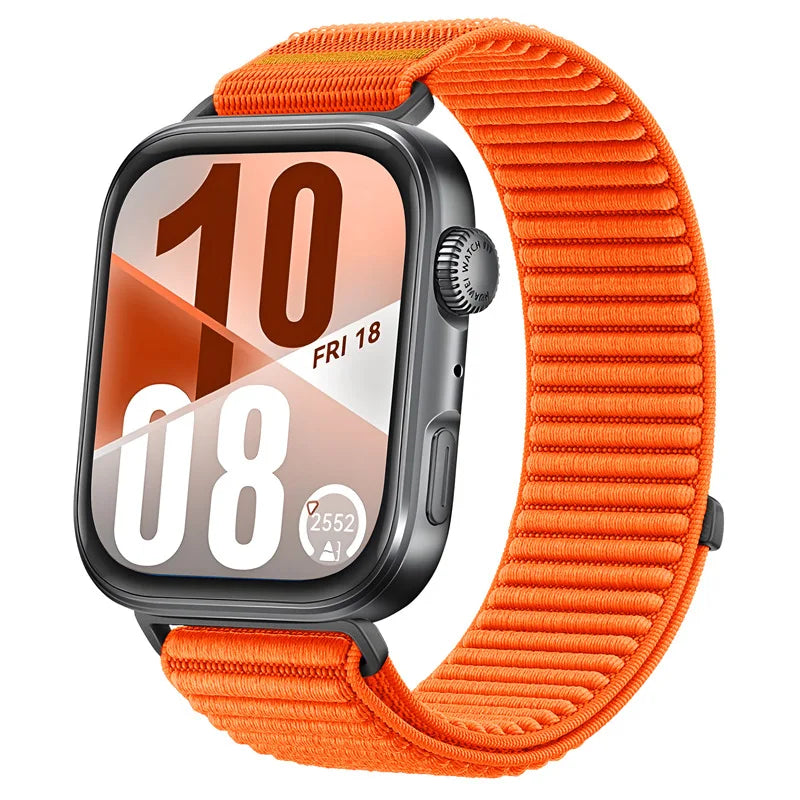 Sports Nylon Strap for Huawei Watch Fit 5 5Pro Smartwatch Woven Loop Wristband for Huawei Watch Fit3/4/4Pro Replacement Bracelet