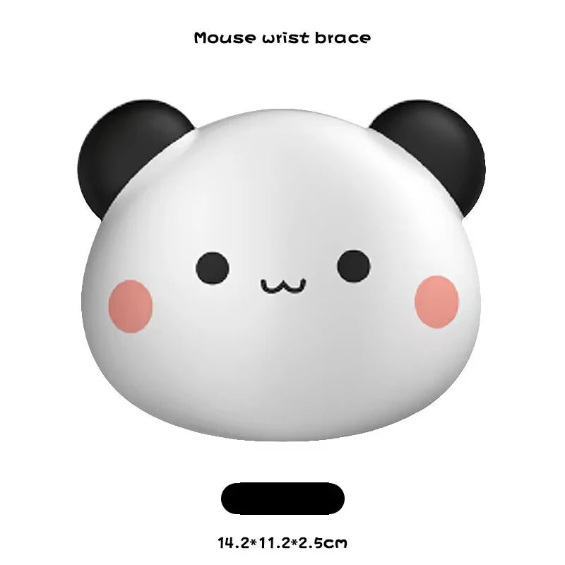 Cute Wrist Rest Support for Mouse Keyboard Computer Pad Arm Rest for Desk Ergonomic Office Supplies Slow Rising PU Mouse Pad