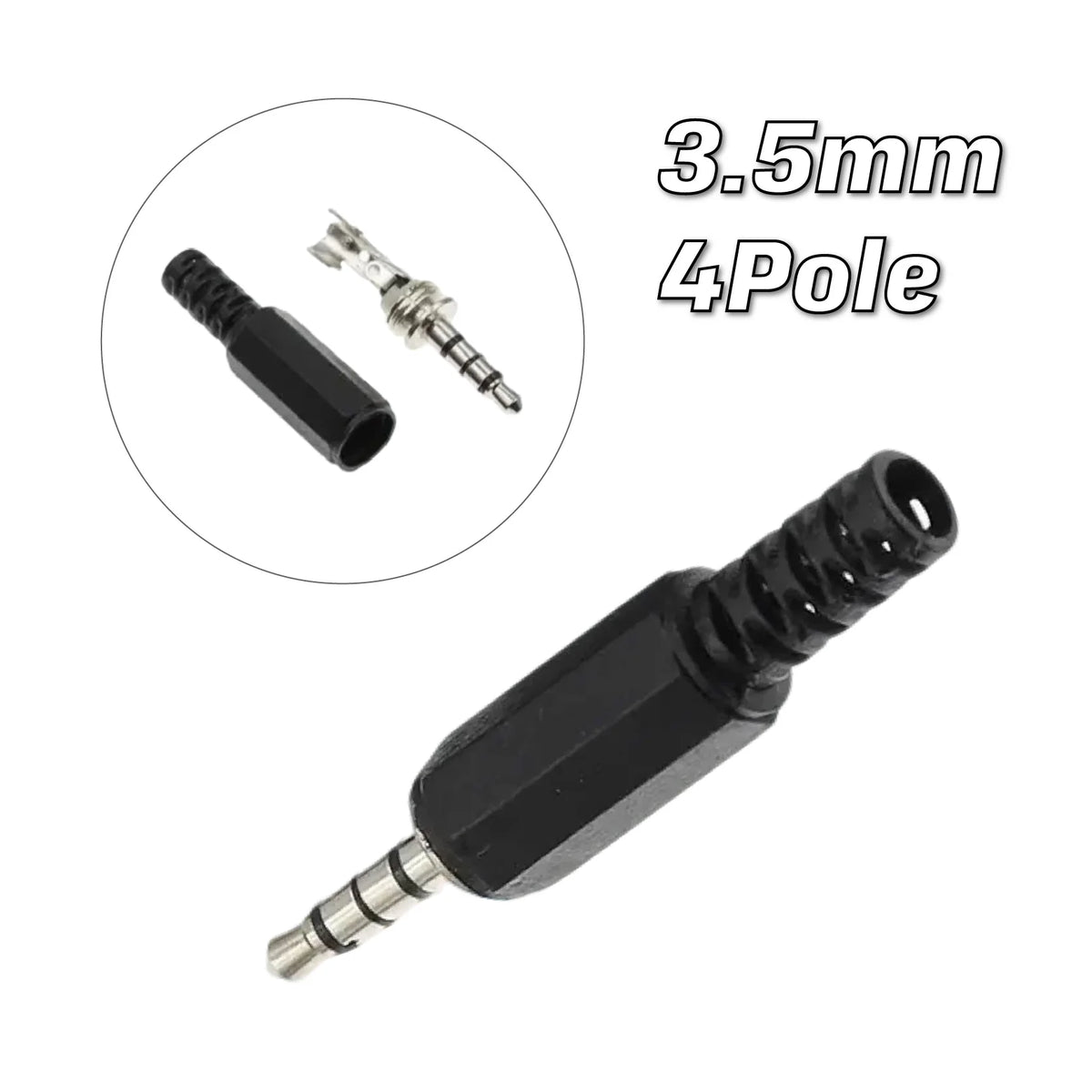 5/20PCS 3.5mm Audio Male Plug 3.5 Jack 2/3/4 Sections Connector for Microphone Headphone Audio Plug