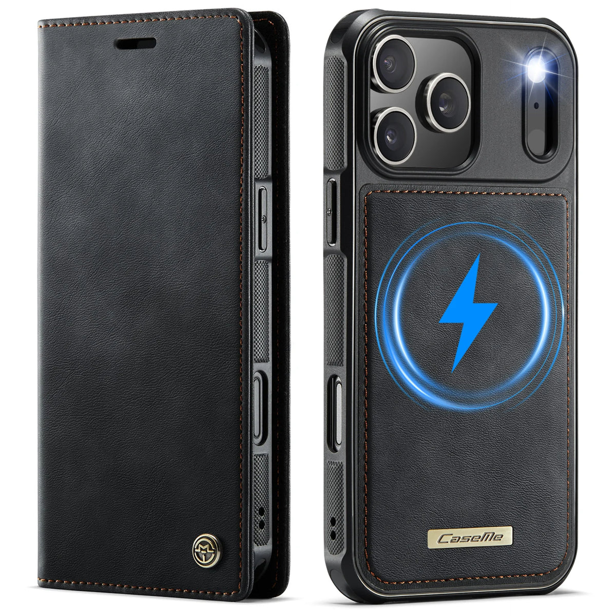 High Quality 2-in-1 Detachable Wallet Leather Magsafe Case For iPhone 17 Air 16 15 14 Plus 13 12 11 Pro Max Luxury Magnetic Flip