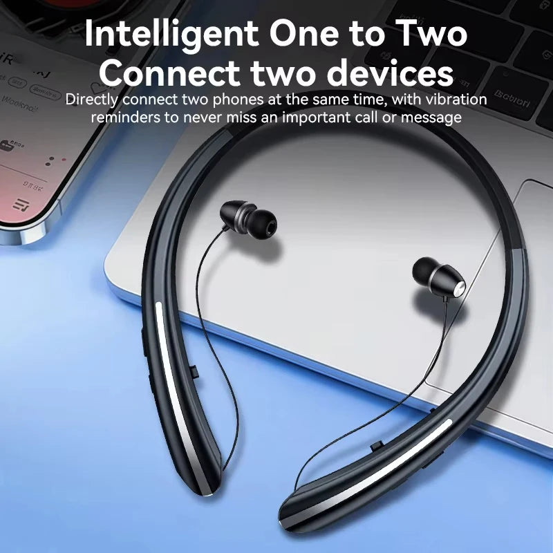 SEOBIOG Neckband Wireless Earphone HX801 Bluetooth Earbuds Noise Cancelling Waterproof Headset In Ear Headphones for Xiaomi