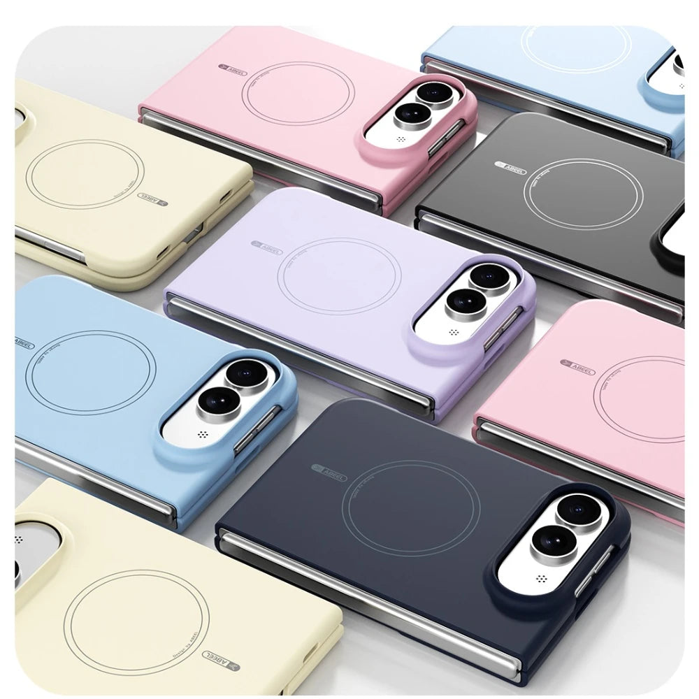 Magnetic for Magsafe Wireless Charge Liquid Silicone Case for iPhone Duo 18Fold iPhoneUltra Full Protect Shell Soft Back Cover