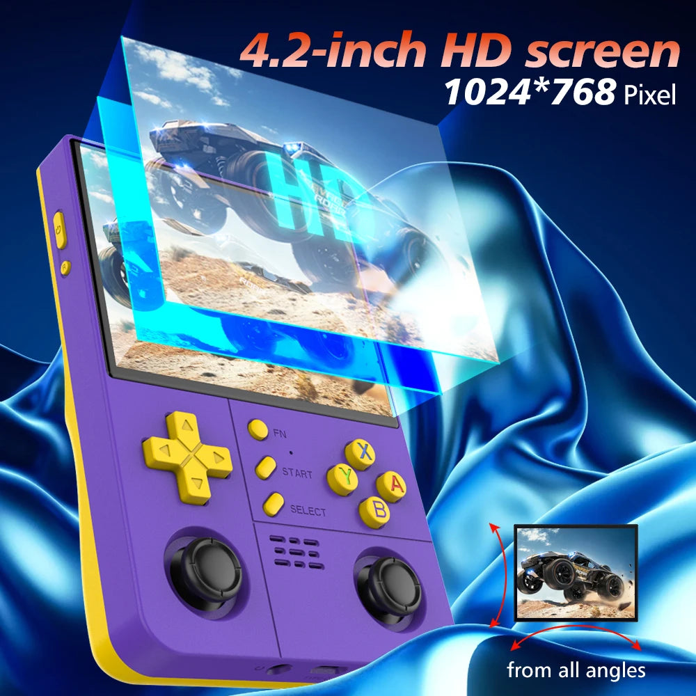 BOYHOM R 40XXPROMAX Retro Handheld with ARKOS2.0, 4.2" HD IPS Screen, 4500mAh, WiFi - Portable Classic Gaming Best Gift