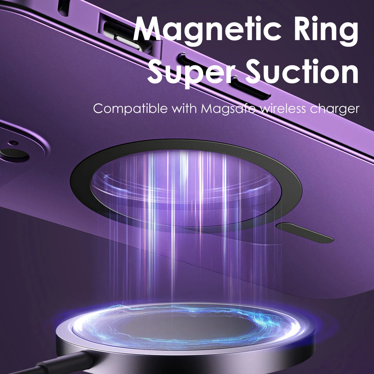 Aluminum Metal Frame Magnetic Case For iPhone 13 12 14 15 16 17 18 Pro Max For Magsafe Wireless Charging Lens Film PC Back Panel
