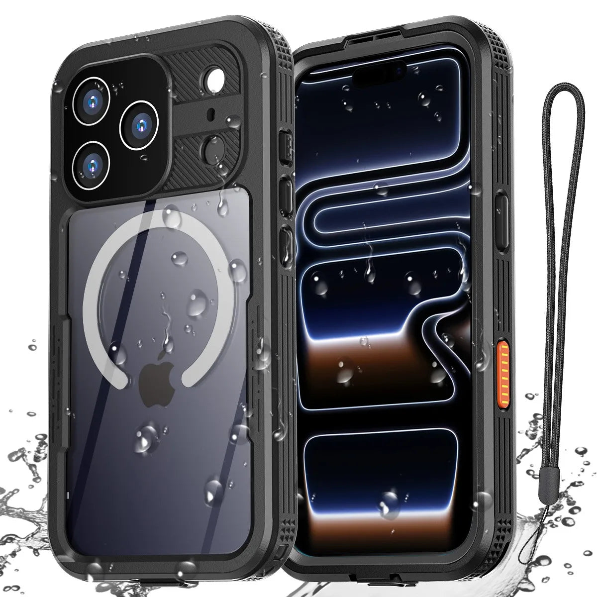 Waterproof IP68 Water Protective Case For iPhone 17 16 Pro Max 17 Air 16 Plus Shockproof Magnetic Magsafe Cover Screen Protector