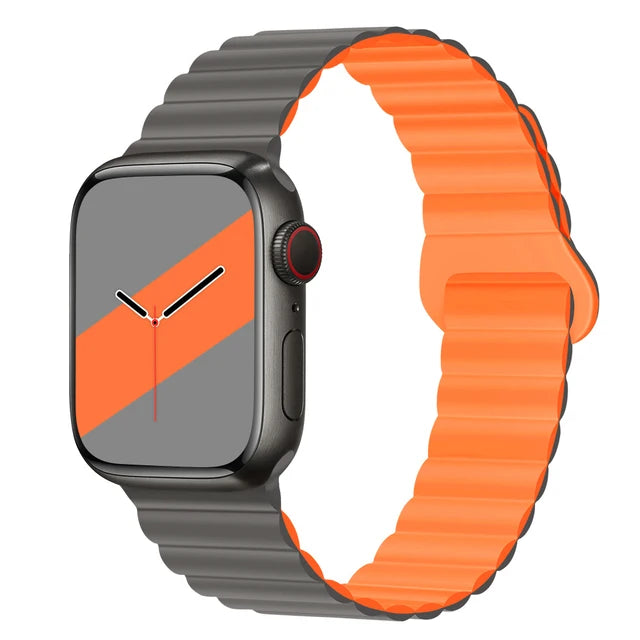 Magnetic Strap For Apple Watch Band 46mm 45mm 49mm 40mm 42mm 41mm Silicone Sport Bracelet iWatch Series Ultra 10 9 6 7 8 SE 44mm