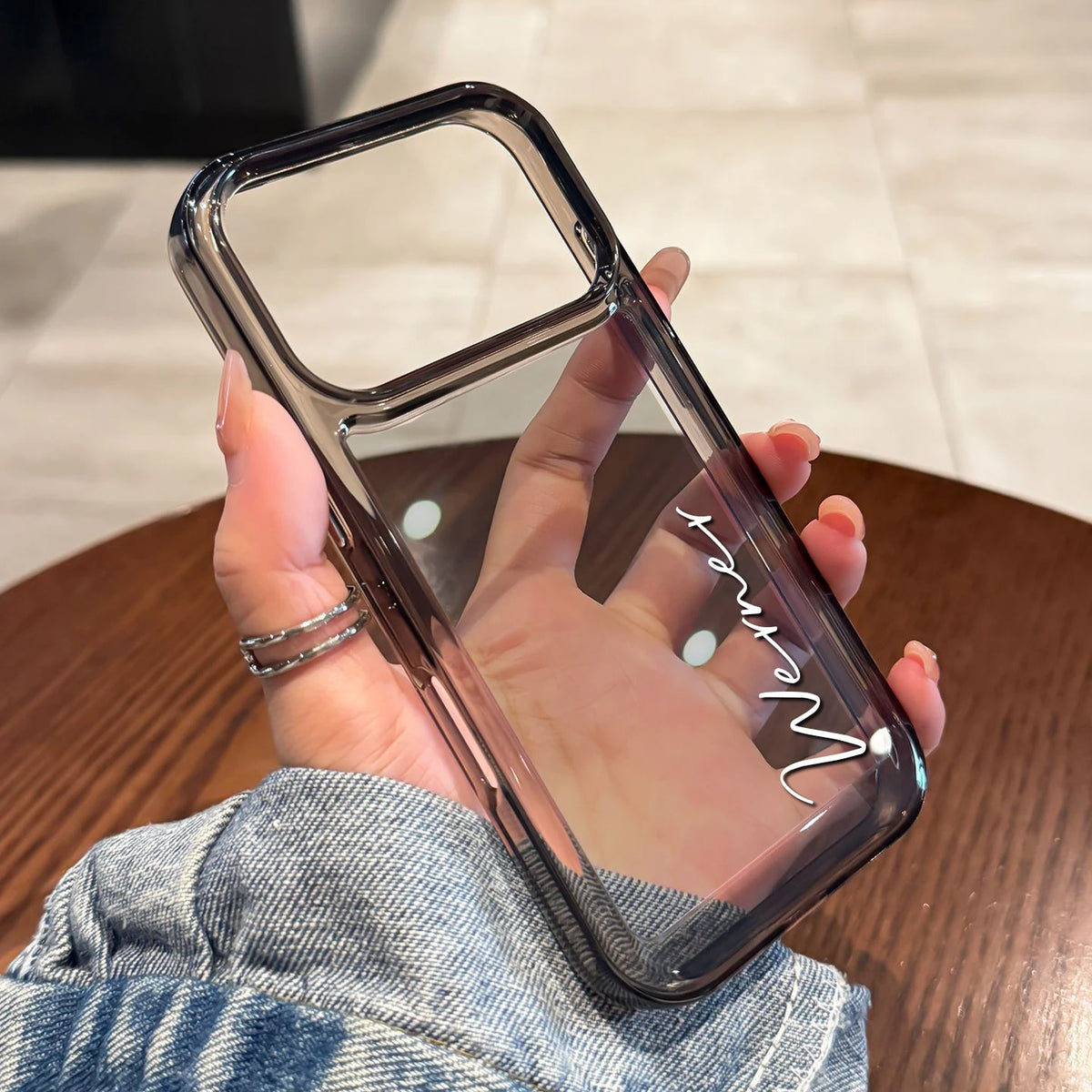 Personalized Customized Name DIY Case For IPhone 18 17 16 15 14 13 12 11 Pro Max Plus, Luxury Soft Clear TPU Shockproof Cover