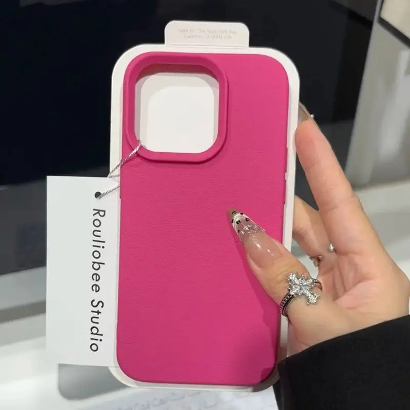 Soft Candy Lichee Pattern Silicone Case For iPhone 17 Air 16 11 12 13 14 15 Pro Max Cases For IPhone 16 Plus X XS XR 16E Cover
