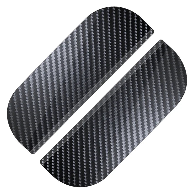 2Pcs Car Rearview Mirror Rain Cover Carbon Fiber Side Mirror Protector Waterproof Shield Rain Eyebrow Universal Auto Accessories