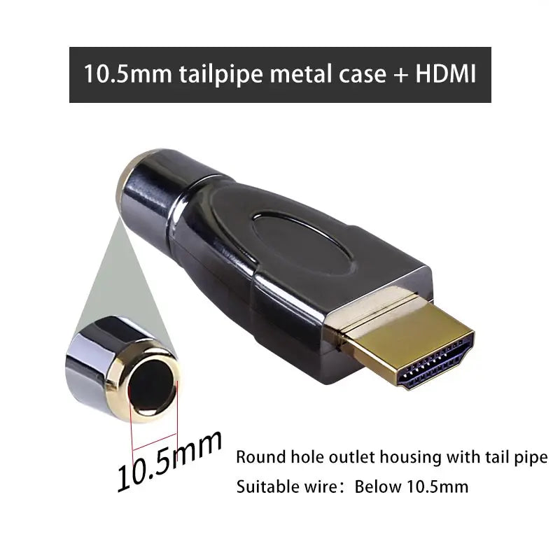 HDMI Connector with Metal Shell DIY HDMI-compatible Welding Plug High Speed HD Data Cable Connectors for Computer TV Pure Copper