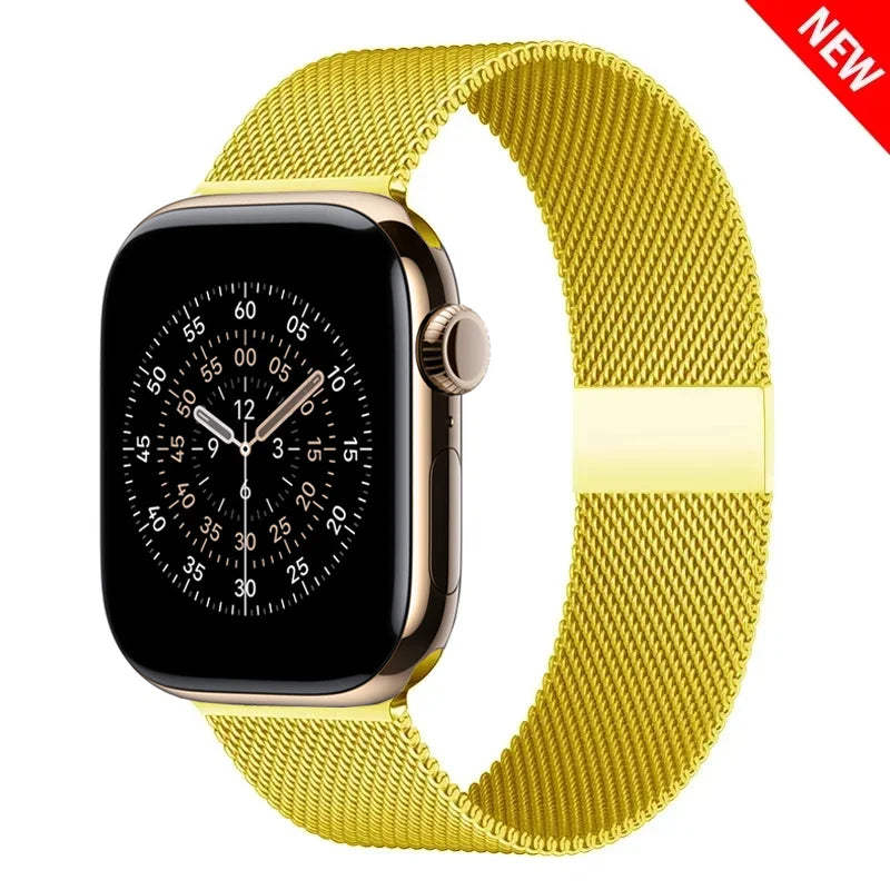 Milanese loop strap For Apple Watch band 11 46mm 44mm 40mm 41mm 42mm 45mm bracelet iwatch series 10 8 7 6 5 4 SE 9 Ultra 3 49mm