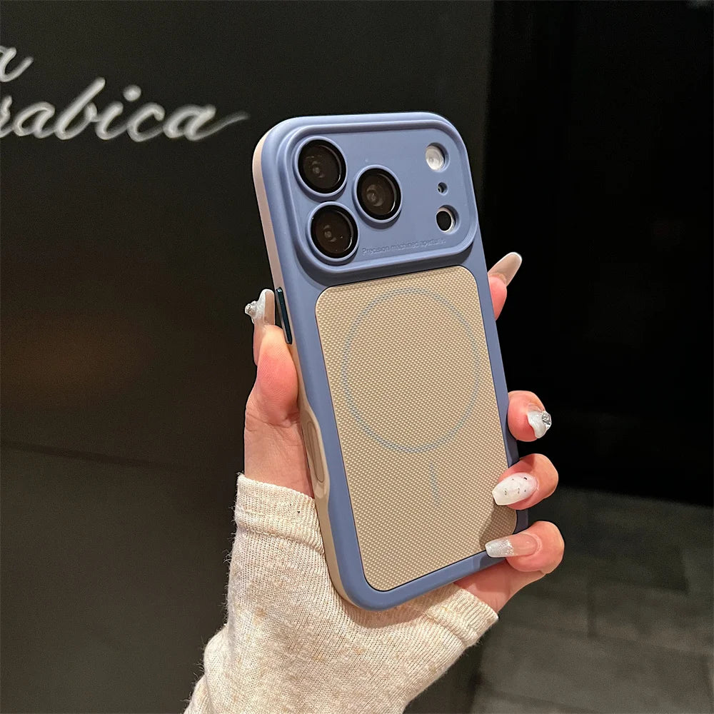 For iPhone 17 16 15 14 13 12 Pro Max Case Luxury Tough Cover For iPhone 16 15 14 Plus Magsafe Magnetic Phone Case