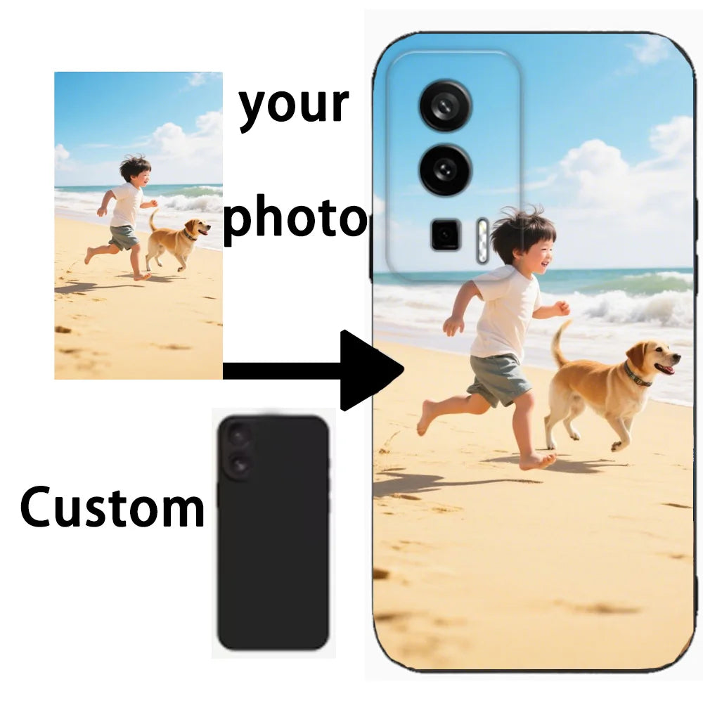 Custom Photo Phone Case For XiaoMi RedMi POCO X4 X5 X6 X7 M3 M4 M5 M6 F3 F4 F5 F6 Pro GT NFC C55 C65 C75 C51 C50 C61 TPU Cover
