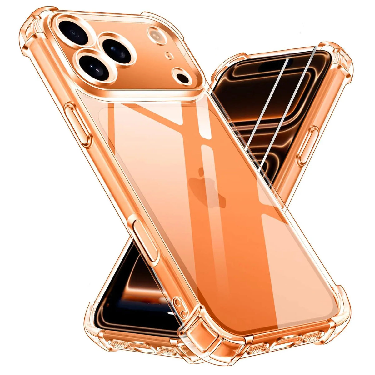 Shockproof Soft Corners Clear Phone Case For iPhone 17 Air 16 14 12 13 Mini 11 15 Pro Max XR XS X 7 8 Plus Protector Back Cover