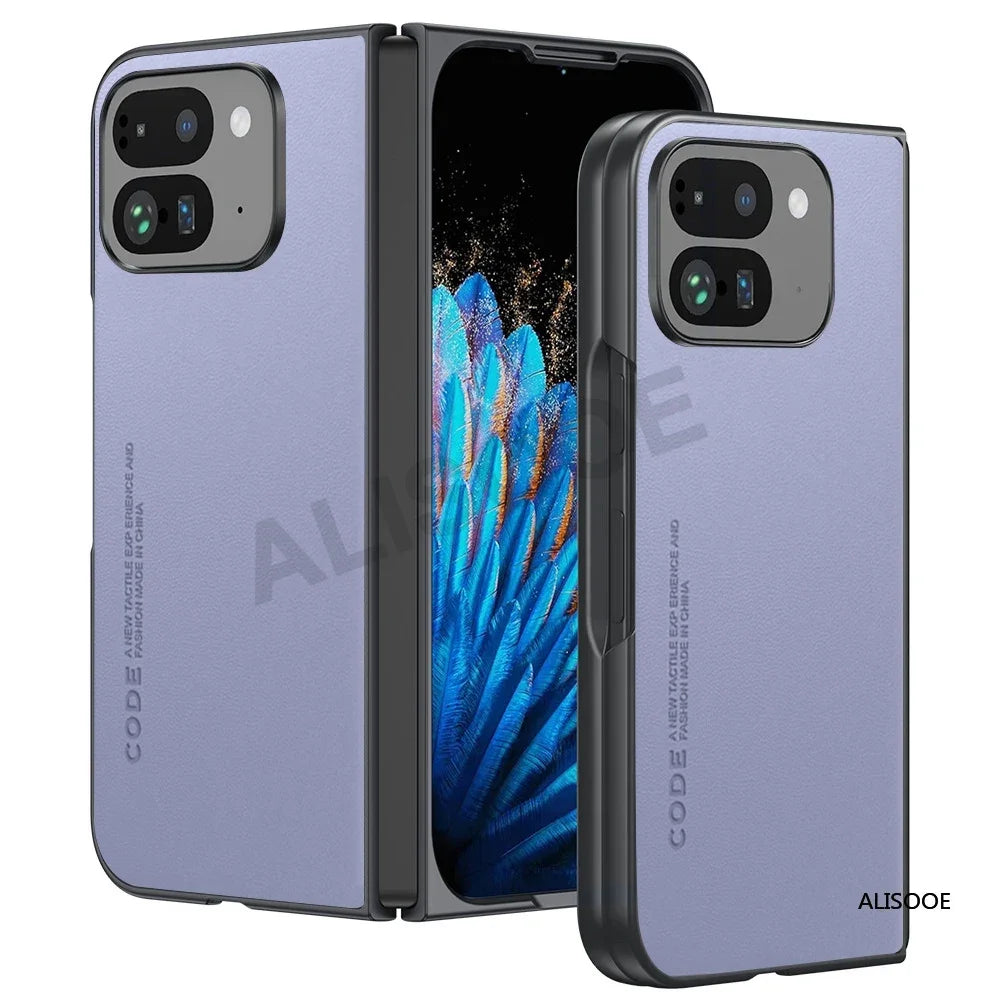 Luxury PU-Leather Capa for Google Pixel 9 Pro Fold Case Full Protective Phone Cover for Pixel 9 Pro Fold Shockproof Funda