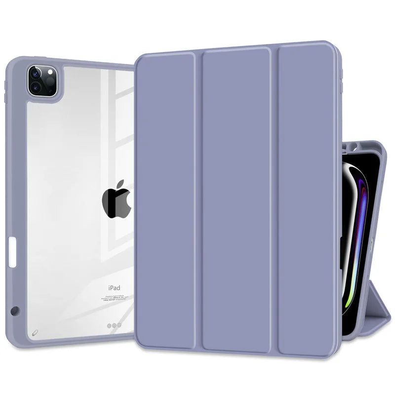 Smart Case for iPad A16 A19 12th 11th Gen 2026 2025 2024 Air11 13 M4 M3 Air 8 7 6 Air 5 4 Pro11 13 M4 M5 M2 10th 9 8 7 10.2 10.5