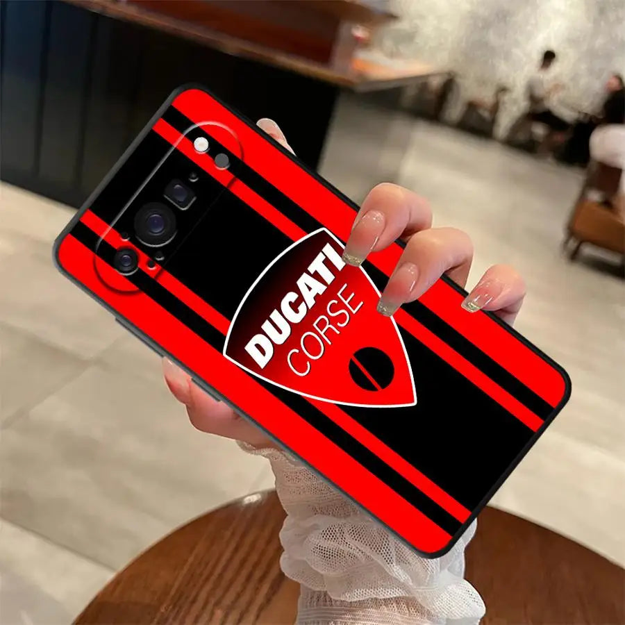 Case for Google Pixel 8a 6 7 8 Pro 10 9 Pro XL 7a 9a 6a Soft Shell Moto-rcycleS Racing DD-ucatieS