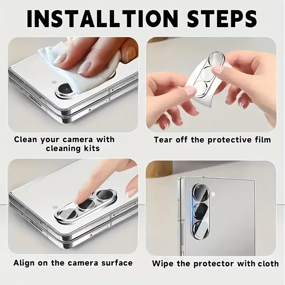 3D Camera Lens Protector For Samsung Galaxy Z Fold 7 Back Camera Temepred Glass for Galaxy Z Fold7 Anti-scratch Lens Film