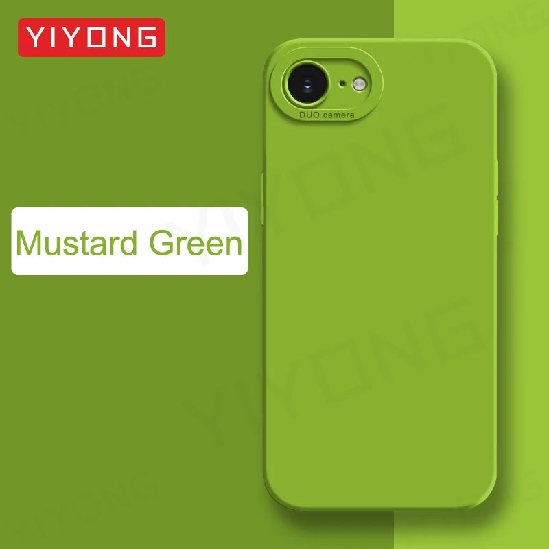For iPhone16e Case YIYONG Luxury Silky Feel Liquid Silicone Soft Cover For iPhone 16e 16 Pro Max iPhone16 Plus 16+ Phone Cases